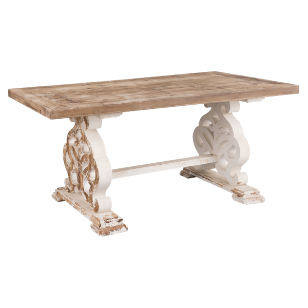 stylowy drewniany stół